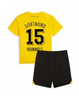 Borussia Dortmund Mats Hummels #15 Domácí dres pro děti 2023-24 Krátký Rukáv (+ trenýrky)